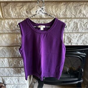 CJ Banks purple sweater vest size X (14W)
